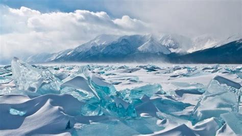 Mother Nature Turquoise Ice Lake Baikal Russia