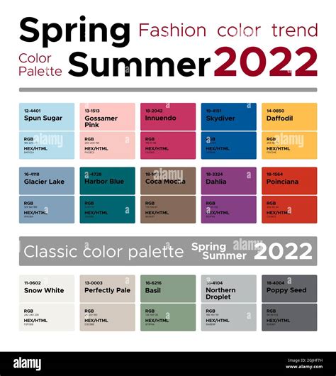 Fashion Color Trends Spring Summer 2022 Palette Fashion Colors Guide