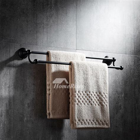 Cheap towel racks, buy quality home improvement directly from china suppliers:retail luxury brass towel racks, double tier, bronze finish towel holder wall mounted. Black Towel Rack Wall Mount Oil-Rubbed Bronze Bathroom