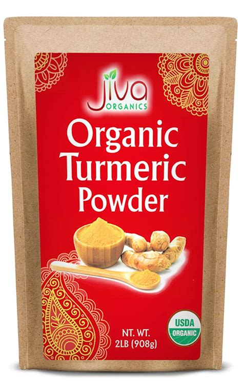 Amazon Com Organic Turmeric Powder By Jiva Organics Raw With