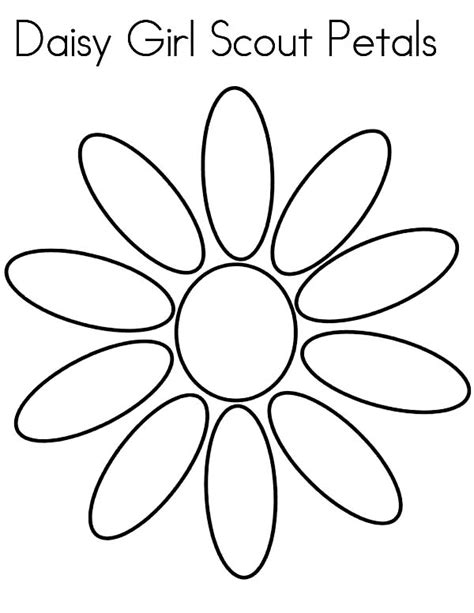 Coloring Page Of A Sunflower Petals Clipart Best