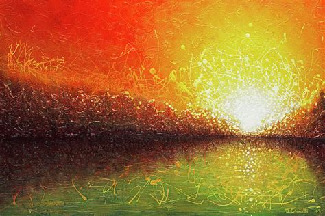Bursting Sun Painting By Jaison Cianelli Fine Art America