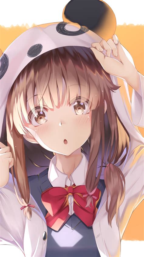 Brown Hair Anime Girl Bunny Anime Wallpaper Hd