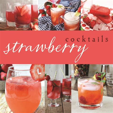thirsty thursday strawberry cocktails — the perfect details strawberry cocktails cocktails