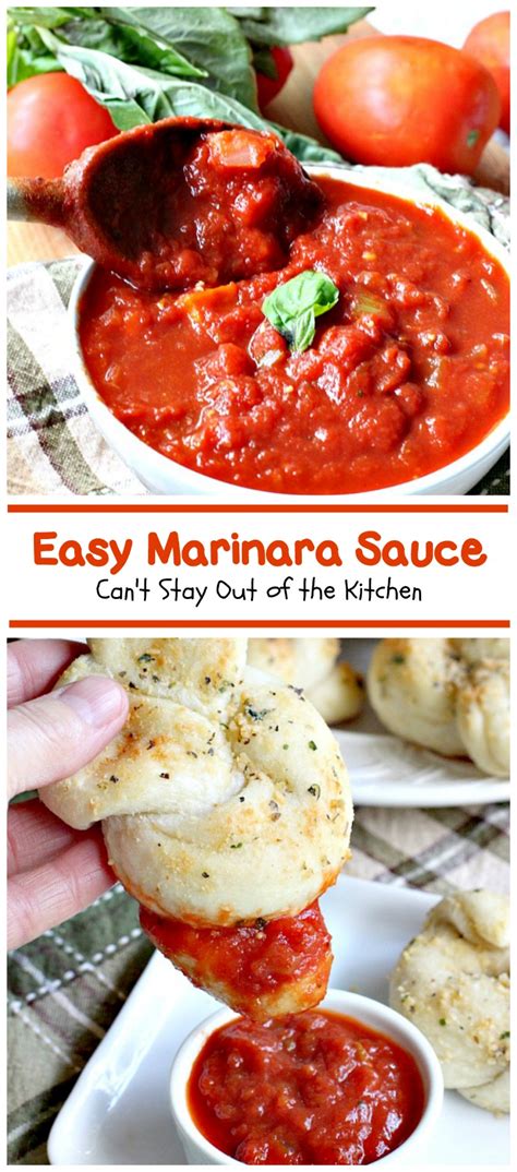 Easy Marinara Sauce Cant Stay Out Of The Kitchen
