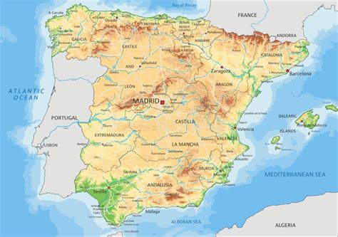 Spagna Cartina In Italiano
