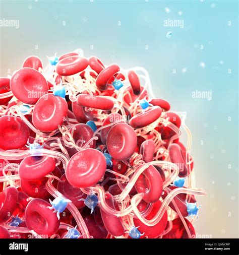 Blood Clot Illustration Stock Photo Alamy