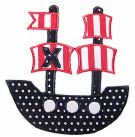 Perfect for the little pirate about to set sail! Pirate Applique Patterns - APPLIQ PATTERNS