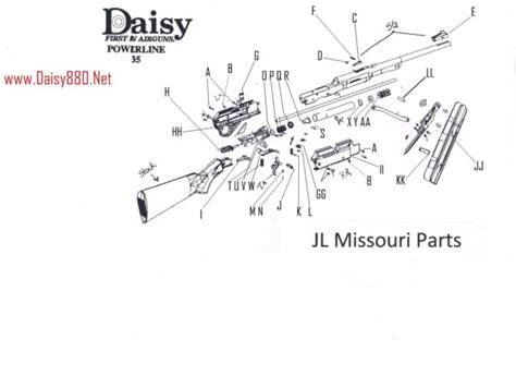 Daisy Powerline 880 881 7880 35 Trigger Assem Spring Metal BB Pellet