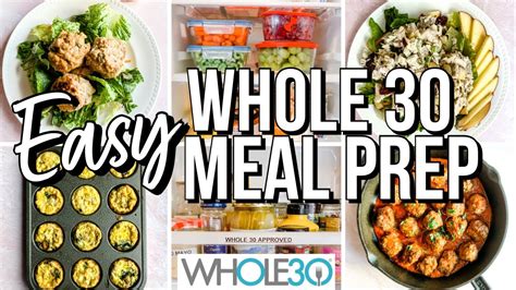 Easy Whole30 Meal Prep Fast Easy Whole 30 Recipes Whole 30 Meal