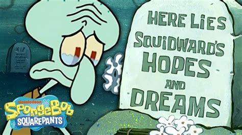 Squidward Being A Mood 🦑 Most Relatable Moments Spongebob Youtube