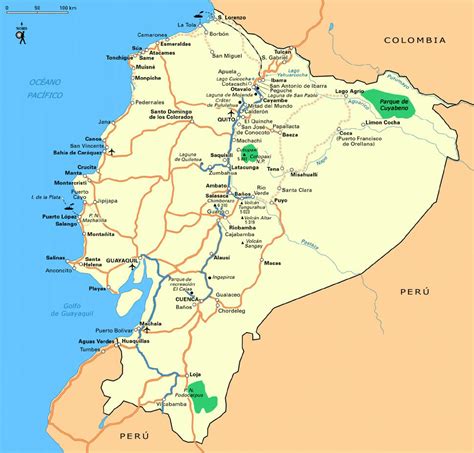 Ecuador (republic of ecuador) , ec. Ecuador Map