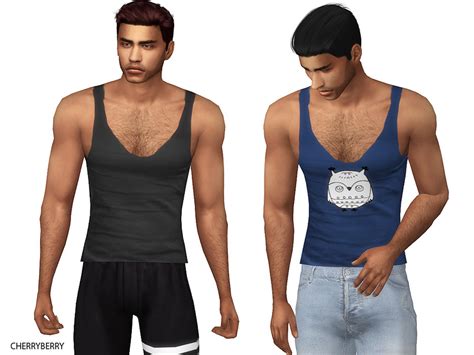 The Sims Resource Roy Mens Tank Top
