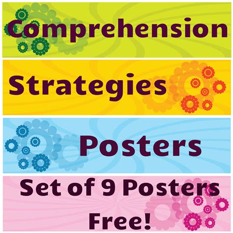 Free Comprehension Strategies Posters | Reading Comprehension ...