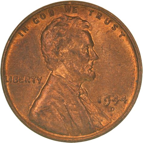 1944 D Lincoln Wheat Cent Uncirculated Penny Us Coin Daves