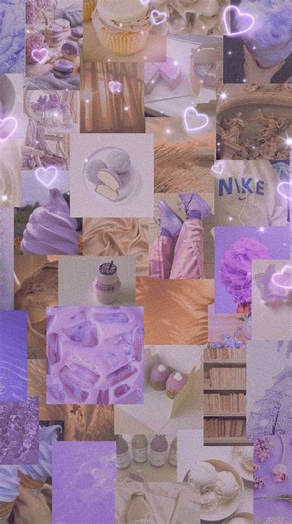 Aesthetic Cream Lavender Lilac Purple Wallpapers Beige