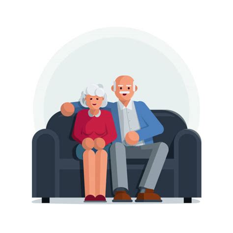 390 Happy Elderly Black Couple Cartoons Stock Illustrations Royalty