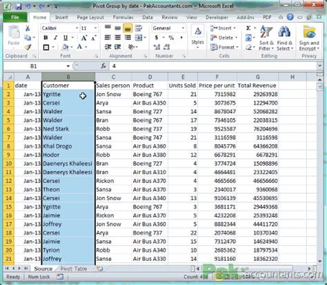 Pivot Table Show Weeks Instead Of Months