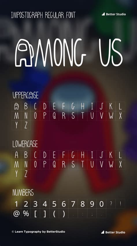 Among Us Font Download Free Font And Logo