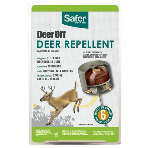 Safer Brand Deer Off Waterproof Deer Repelling Stations 6 Pack