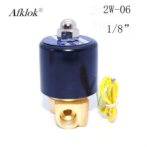 Brass Direct Acting 1 14 12 Volt Solenoid Valve For Water Gas Air