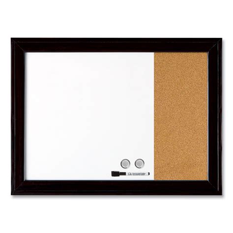 Quartet Home Decor Magnetic Combo Dry Erase With Cork Board On Side 23