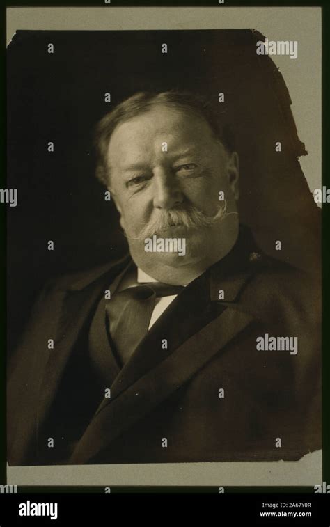 William Howard Taft Head And Shoulders Portrait Facing Front Stock