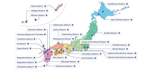 Japanese Airports Map