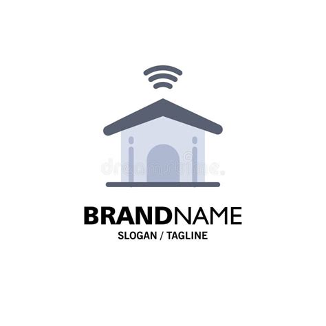 Electronic Home Smart Technology Business Logo Template Flat Color