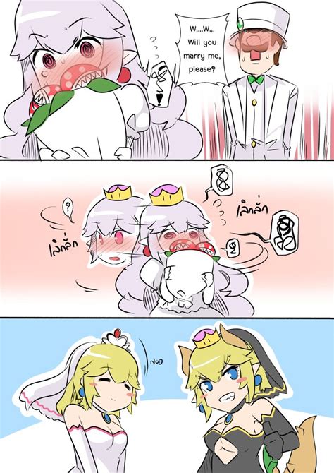 Bowsette Princess Peach Princess King Boo Boo Luigi And 1 More