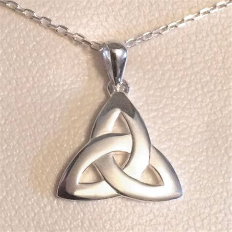 Trinity Knot Necklace Sterling Silver By Solvar Jewelry