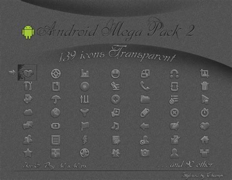 139 Android Transparent Icons Mega Pack 2 Welovesolo