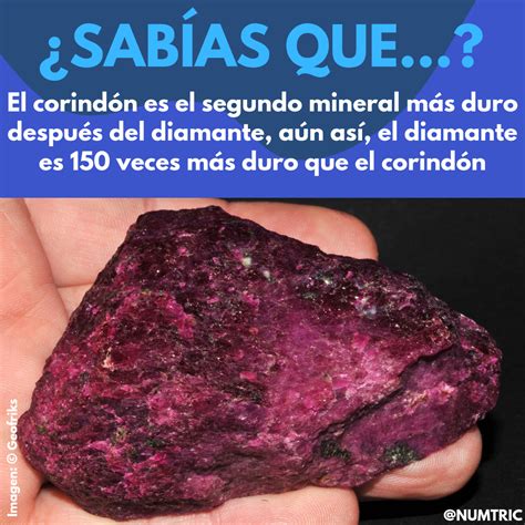 El corindón es el segundo mineral más duro del mundo después del diamante