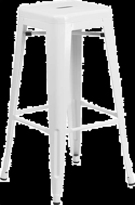 White Metal Stackable Bar Stool Rc Willey