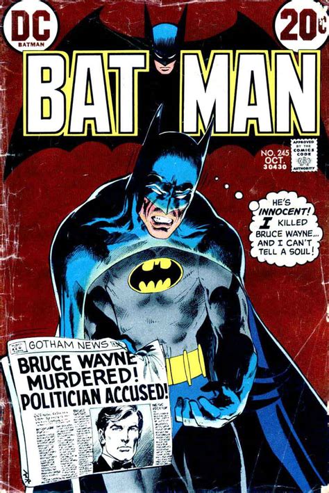 Batman 245 Neal Adams Art And Cover Pencil Ink