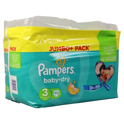 Pampers Baby Dry Gr3 Midi 4 9kg Jumbo Plus Pack 90 Stück Medpex