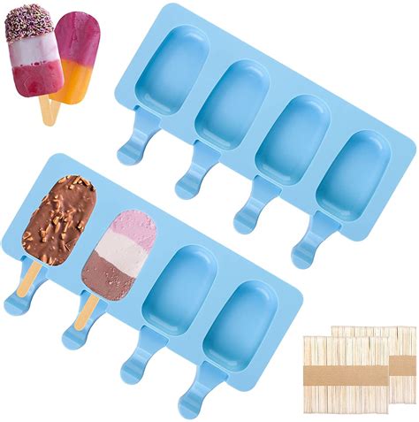 Kitchen And Dining Silcone Popsicle Mold Frozen Yogurt Molds Ice Cream