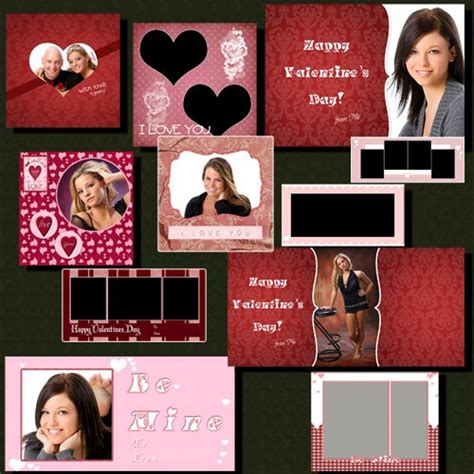 Valentine Photoshop Photo Template Collection For Photoshop And Elements