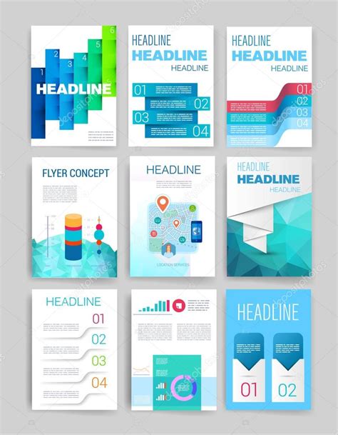 Brochures are informative documents that are foldable into leaflets of pamphlets. Templates. Design Set of Web, Mail, Brochures. Mobile ...