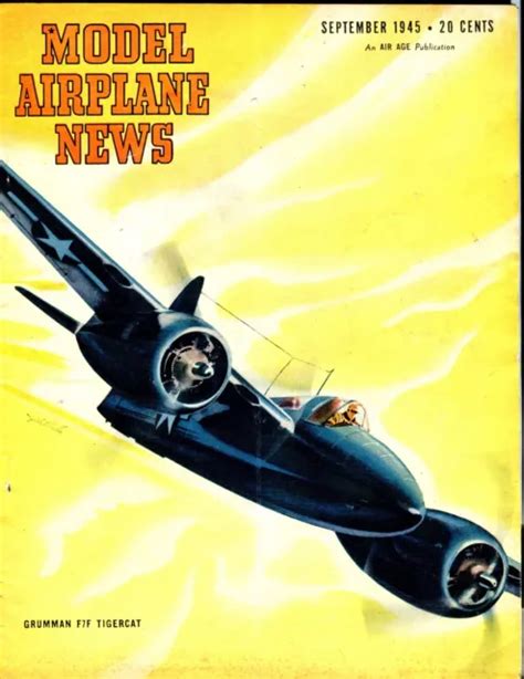 Model Airplane News Magazine September Grumman F F Tigercat Gd