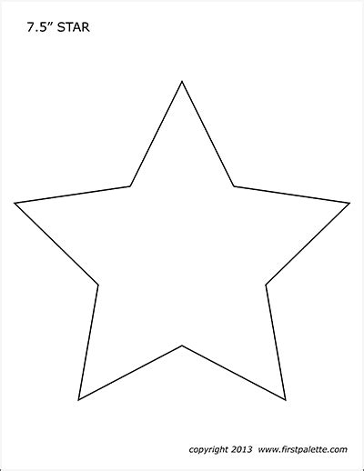 Free Printable 2 Inch Star Template Free Printable Templates