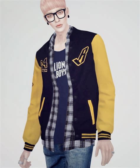 Bomber Jacket 01 At Kks Sims4 Ooobsooo Sims 4 Updates