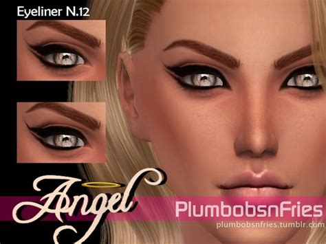 Plumbobs N Fries Angel Liner N12 Eyeliner Sims 4 Cc Makeup Eye