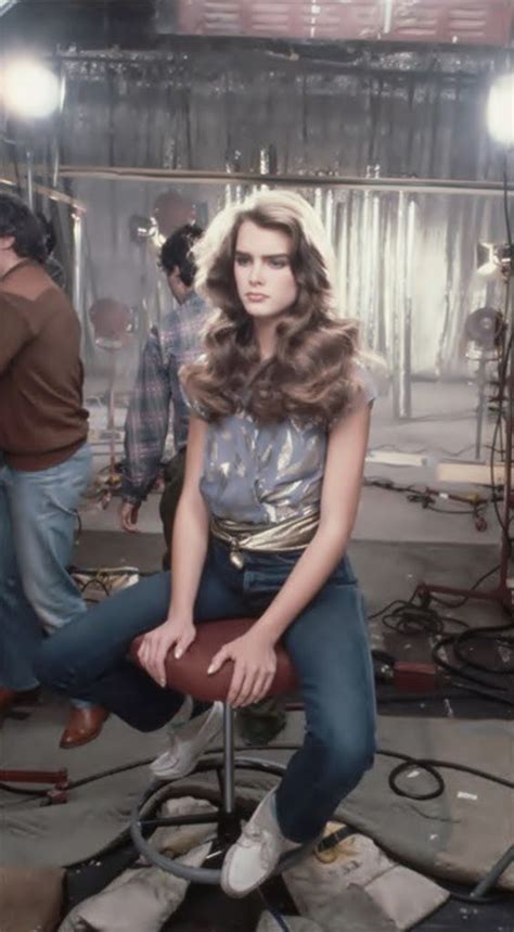 Brooke Shields On The Set Of Her First Wella Balsam Commercial 1980