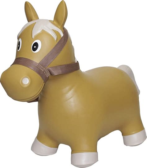 Amazon Big Country Toys Lil Bucker Horse 子供用空気注入式バウンシーホース 馬勒と手綱付きホッパー