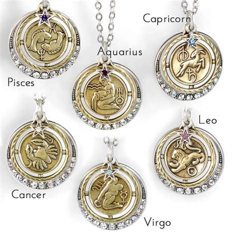 Zodiac Necklace Astrology Necklace Zodiac Jewelry Astrology Etsy