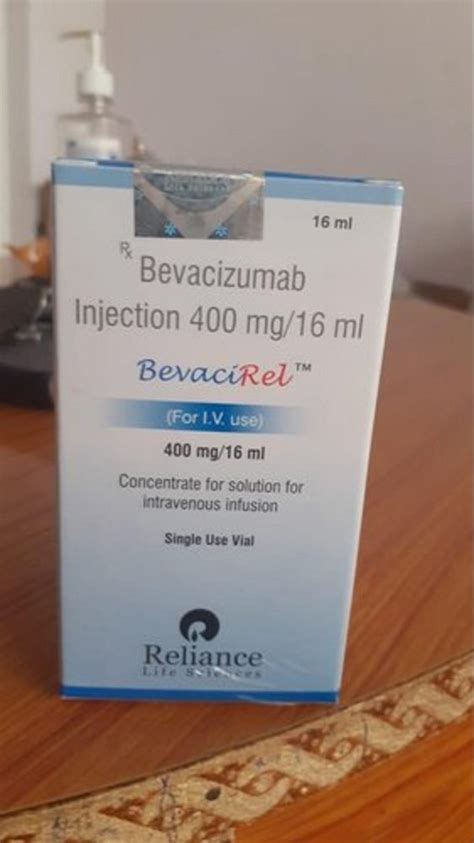 Reliance Life Sciences Bevacirel 400 Mg Bevacizumab Injection At Rs