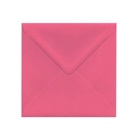 130x130mm Bright Pink Square 120gsm Gummed V Flap