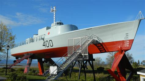 Royal Canadian Navy Hydrofoil Hmcs Bras Dor On Display At The Musée