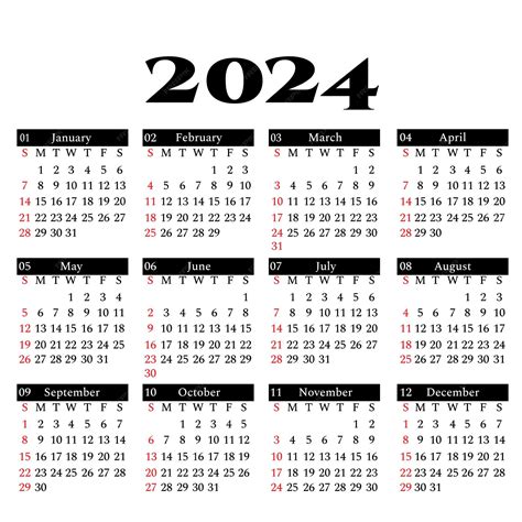 Premium Vector 2024 Calendar Template Design
